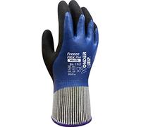 Wonder Grip WG-538 Freeze Flex Plus - Guanto da lavoro resistente all'olio con protezione antigelo e triplo rivestimento in nitrile; guanti protettivi antiscivolo per una presa sicura; M / 08, blu