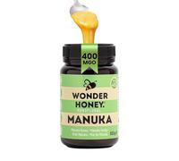 Wonder HoneyMiele di Manuka Grezzo Certificato MGO 400+ (13+), Non pastorizzato, Tracciabile, Non OGM, Senza pesticidi, Confezionato in Nuova Zelanda, Vaso PET BPA free | 500g