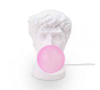 Seletti Wonder Lampada Da Tavolo Bianca/Rosa Chiaro