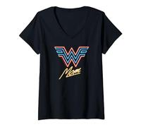 Wonder Woman 1984 Wonder Mom Neon Maglietta con Collo a V