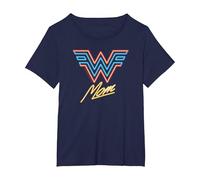 Wonder Woman 1984 Wonder Mom Neon Maglietta, Donna Plus-Size, Navy, 1X