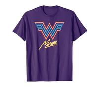 Wonder Woman 1984 Wonder Mom Neon Maglietta, Uomo, Viola, XL