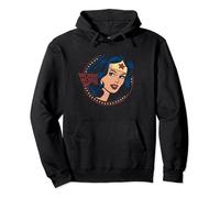 Wonder Woman 75 Starburst Portrait Felpa con Cappuccio
