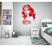 WONDER WOMAN - Adesivo murale wall sticker in vinile 55x80 cm