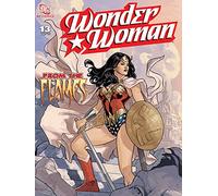 Wonder Woman dalle Fiamme 60 x 80 cm Stampa su Tela, Multicolore