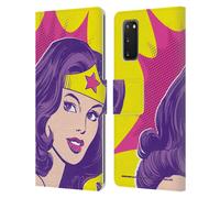 WONDER WOMAN DC COMICS ARTE VINTAGE CUSTODIA COVER A PORTAFOGLIO PER SAMSUNG 1