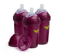 Wonder Woman DC Comics - Herobility Double Anti-Colic Baby Bottles - 8.5 fl oz/240ml - 3-pack
