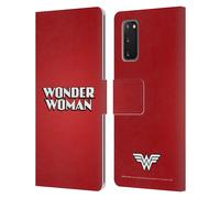 WONDER WOMAN DC COMICS LOGO CUSTODIA COVER A PORTAFOGLIO PER SAMSUNG TELEFONI 1