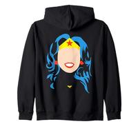 Wonder Woman Large Face Felpa con Cappuccio
