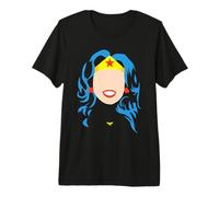 Wonder Woman Large Face Maglietta Premium