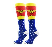 Wonder Woman Superhero Socks, Shoe Size: 4-10