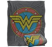 WONDER WOMAN Ww Vintage Emblem Coperta super morbida al tatto setoso - 152 x 127 cm