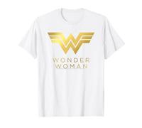 Wonder Woman84 Golden Logo Maglietta
