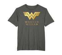 Wonder Woman84 Golden Logo Maglietta