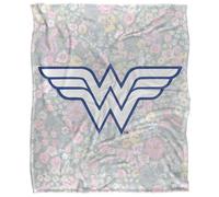 Wonder WomanVellutato Floreale Logo Coperta (TV23692)