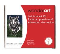 Wonderart White Tiger Latch Hook Kit 24"""" X 34""""