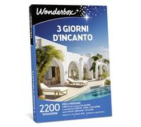 Wonderbox - 3 Giorni D'incanto | Pacchetto Viaggio Regalo per Due Valido per 3 Anni E 3 Mesi | Cofanetto Regalo Donna, Cofanetto Regalo Uomo | Gift Box | Regali di Coppia O Un Weekend per Due Amici