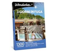 WONDERBOX - Cofanetto Regalo - 3 Giorni in Fuga - 2325 Soggiorni - 2 Notti - Regali di Coppia per Trascorrere Un Weekend di Esplorazione del Territorio, Idee Regalo per Anniversario