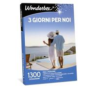WONDERBOX - Cofanetto Regalo - 3 Giorni per Noi - 2070 Soggiorni - Hotel a 4 et 3 stelle - 2 Notti + 2 Colazioni - Idea Regalo di Coppia - Per Compleanno