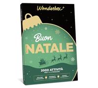 WONDERBOX - Cofanetto Regalo - Buon Natale - Emozione - 2000 Attività - 1 o 2 Persone - Golose Degustazioni - Momenti di Benessere - Svago & Divertimento - Regalo Speciale