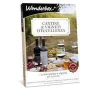 Wonderbox - Cofanetto Regalo - Cantine e vigneti d'eccellenza - Degustazioni + Visite guidate in Cantine, aziende vitivinicole e vigneti - 2 Persone