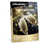 Wonderbox - Cofanetto Regalo - Tanti Auguri! - 1 attività a Scelta - 1 o 2 Persone - Degustazione, Solarium, Massaggio Viso, Servizio Fotografico, lezioni di Pilates, Spa…