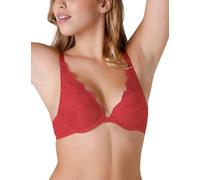 Wonderbra Refined Glamour Triangle Lace Reggiseno Push up, Rosso, 5D Donna