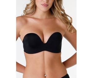 WONDERBRA Reggiseno Push-Up Ultimate Strapeless in microfibra, nero 3B