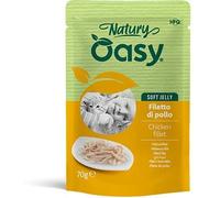 wonderfood spa Oasy wet cat natury soft jelly filetto di pollo busta 70 g