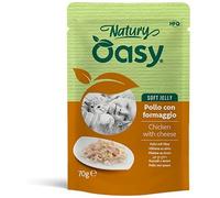 wonderfood spa Oasy wet cat natury soft jelly pollo con formaggio busta 70 g