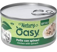 wonderfood spa Oasy wet cat natury soft jelly pollo con spinaci lattina 150 g