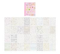 Wonderful Present Tiny Decos - Libro di adesivi con cibo per animali per bambini e appassionati di artigianato, idea regalo per animali