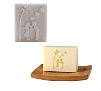 WonDerfulC - Mini sapone fatto a mano, in resina naturale, per fai da te, mini stampa fai da te, mini timbro per sapone fatto a mano, in resina (amanti sotto le luci stradali)