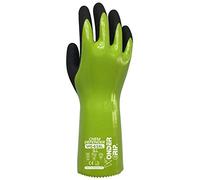Wondergrip WG-658L - Guanti di sicurezza Chem Defender, triplo rivestimento in nitrile, resistenti agli agenti chimici, polsino lungo 30 cm, aderenza elevata e vestibilità ergonomica, tecnologia TPDT,