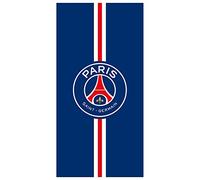 Wonderkids PSG Hechter - Asciugamano da Bagno, 75 x 150 cm, Paris Saint Germain, 100% Cotone Certificato Oeko-Tex | Telo da Spiaggia in Velluto e Fibbia, Blu