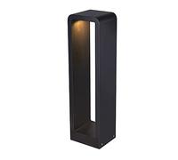 Wonderlamp - Faro da esterno a LED Napoli 9W, impermeabile IP 65, luce neutra, lampione da esterno moderno, antracite, grande (W-T000012)