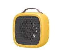 Wonderlamp - Riscaldatore portatile Tropico, 500 W, riscaldamento rapido in 3 secondi, con maniglia di trasporto e spegnimento automatico, 14,2 x 10,1 x 14,1 cm (giallo)