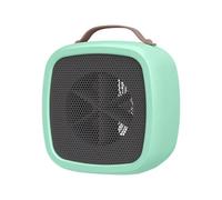 Wonderlamp - Riscaldatore portatile Tropico bianco, 500 W, riscaldamento rapido in 3 secondi, con maniglia di trasporto e spegnimento automatico, 14,2 x 10,1 x 14,1 cm (verde)