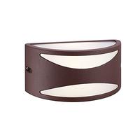 wonderlamp W-T000052 - Lampada da parete per esterni, moderna classica II, impermeabile, Ip54, marrone ossido, lampadina E27