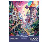 Wonderland Jigsaw Puzzle Impossible 1000Pcs Decorazione Per La Casa. Giochi Rilassamento E Intelligence Per Adulti E Bambini Da 12 Anni 70x50cm/1000pcs