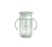 Suavinex, Bicchiere evolutivo per bambini+12 mesi, Tazza evolutiva 360 con sistema anti-goccia, Magic Cup con manici e coperchio, lavabile in lavastoviglie, adatta al microonde, Tazza 340 ml, Verde