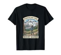 Wonderland Trail Parco Nazionale Mount-Rainier Attraversanti Maglietta