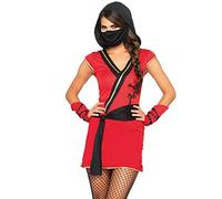 Wonderland W40013 - Costume da Donna, Taglia S (34-36), Colore: Rosso/Nero