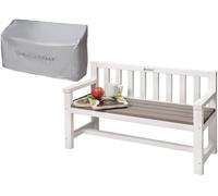 WONDERMAKE Lisedes1 panchina da giardino per bambini in legno 90x32 cm bianca