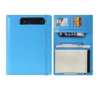 Wonderpool A4 A5 Appunti in PU pelle Partfolio Notepad Porta moduli - Intervista Planner Meeting Scrittura Padfolio File Porta documenti per ufficio Viaggi Scuola Hotel Ospedale (Azzurro cielo, A5)