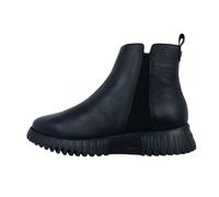 Wonders Flexfly: Stivaletti Con Plateau per Donna Nero Pelle A-4404