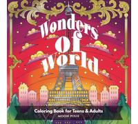Wonders of the World & European Cities: Iconic Structures, City Life & Town Scenes Coloring Book for Teens & Adults