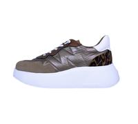Wonders Roma: Scarpe Da Donna Beige Con Piattaforma In Pelle Leggera A-3610