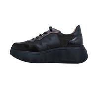 Wonders Roma: Scarpe Da Donna Nere Con Piattaforma In Pelle Leggera A-3631