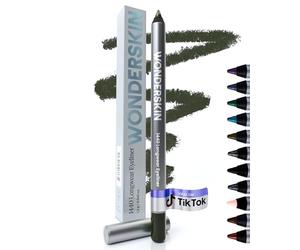 Wonderskin 1440 Matita Occhi Verde Oliva Waterproof - Eyeliner Lunga Durata | Eyeliner verde oliva waterproof in matita: fino a 24 ore senza sbavature né transfer, per una linea precisa o sfumata